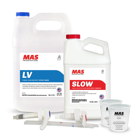 MAS LV Epoxy and Slow Hardener 1.5 gallon kit