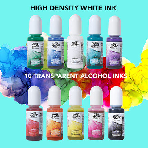 Color Creator Premier Kit 20 - Mica Powders Alcohol Inks & Glitters