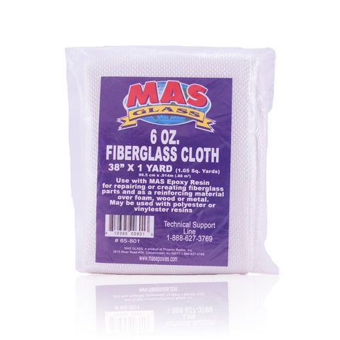 Fiberglass Cloth 6 oz. Resin & Epoxy Compatible for Molding Casting Rebuild & Reconstruct Boat Marine Automotive Repair