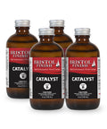 Four bottles of Bristol Finish Catalyst on a white background - 16 oz kit