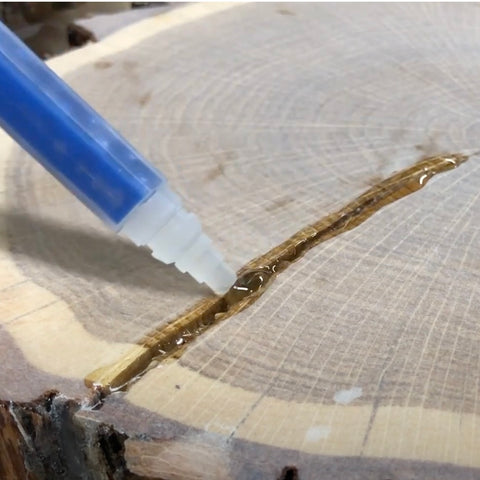 Crackzilla used to fill a crack in a wooden surface