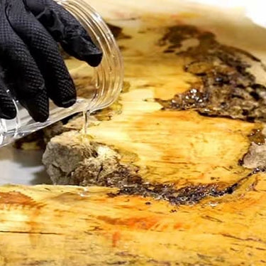 epoxy used to fill cracks in wood